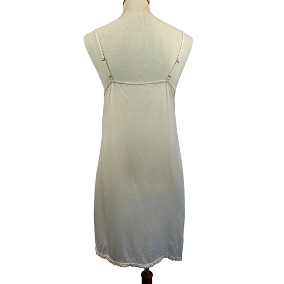 Anthropologie Slip Lace Hem Cream Womens Size 4 Adjustable Spaghetti Straps - Picture 3 of 11